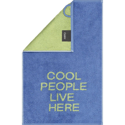 Cawö Gästetuch Postcard Towels cool people live here