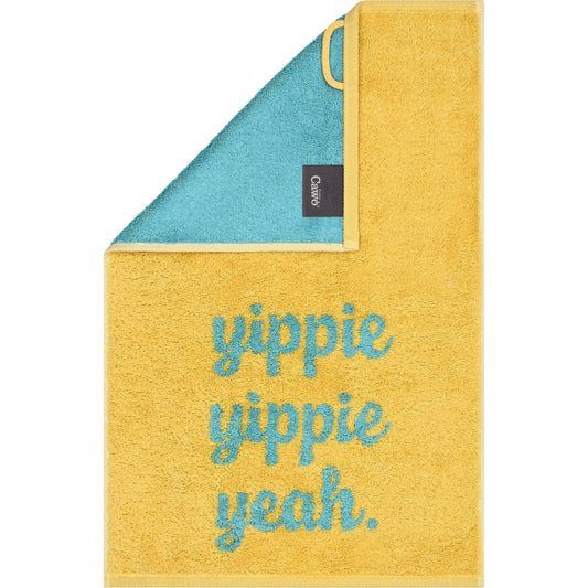 Cawö Gästetuch Postcard Towels yippie yippie yeah.