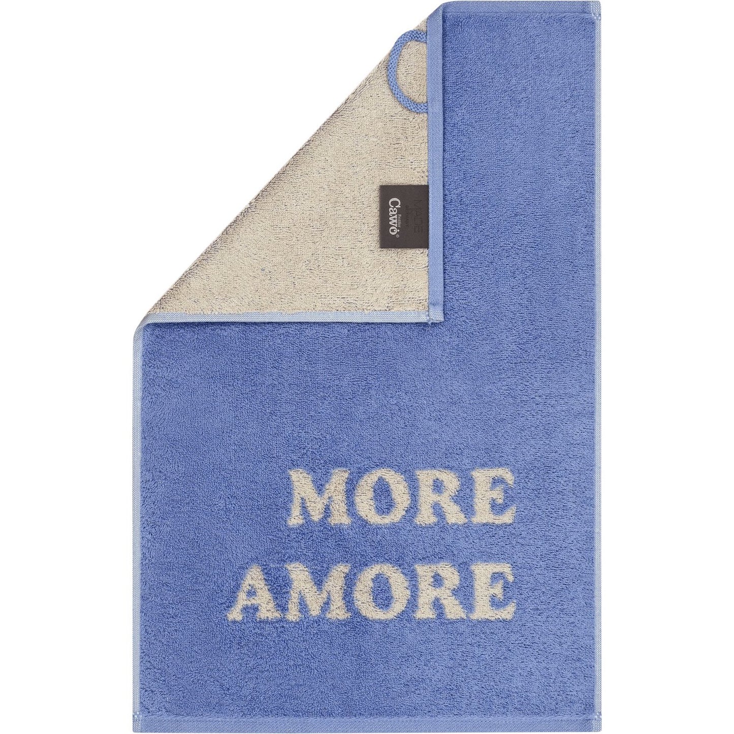 Cawö Gästetuch Postcard Towels MORE AMORE