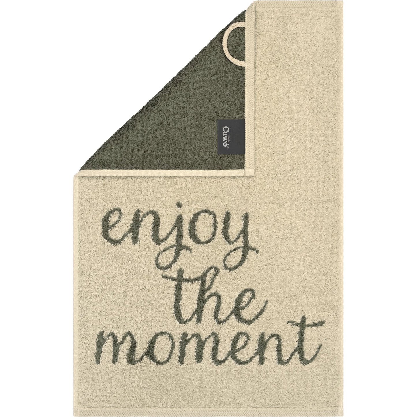 Cawö Gästetuch Postcard Towels enjoy the moment