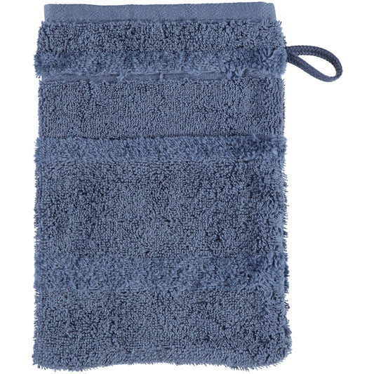 Cawö Waschhandschuh Noblesse 1002 nachtblau