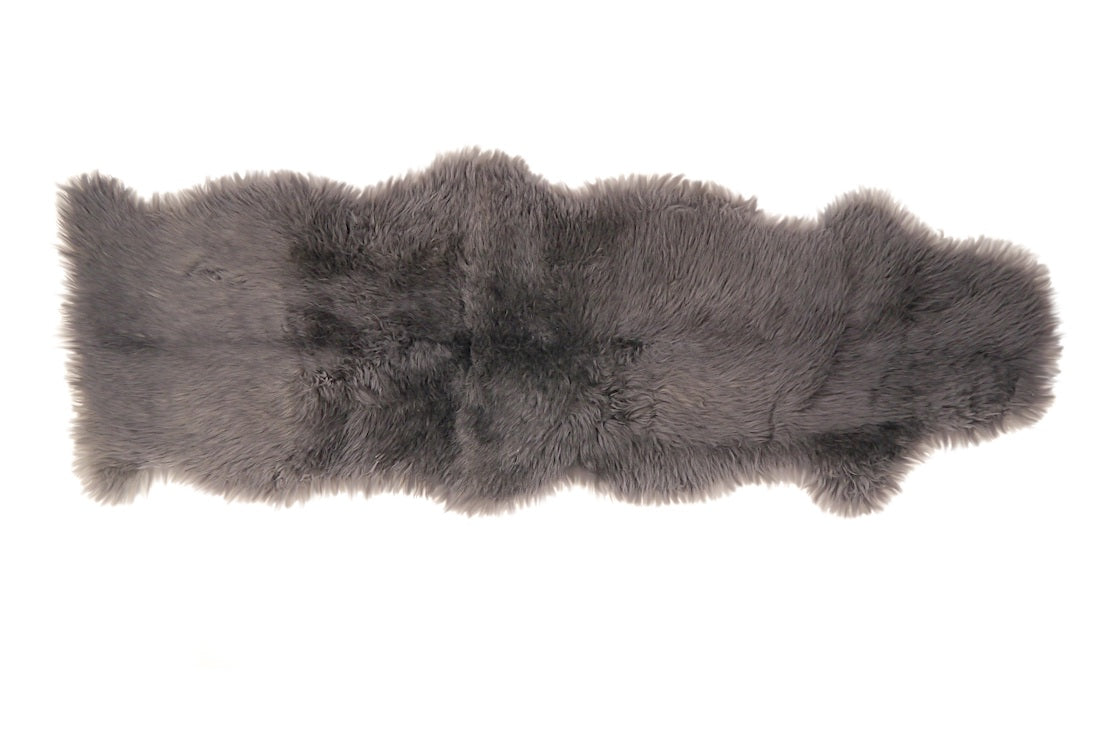 Kaiser Dekolammfell aus 1,5 Fellen 175x65cm early grey