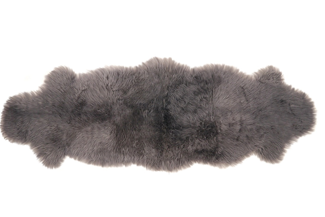 Kaiser Dekolammfell aus 2 Fellen 180x60cm early grey