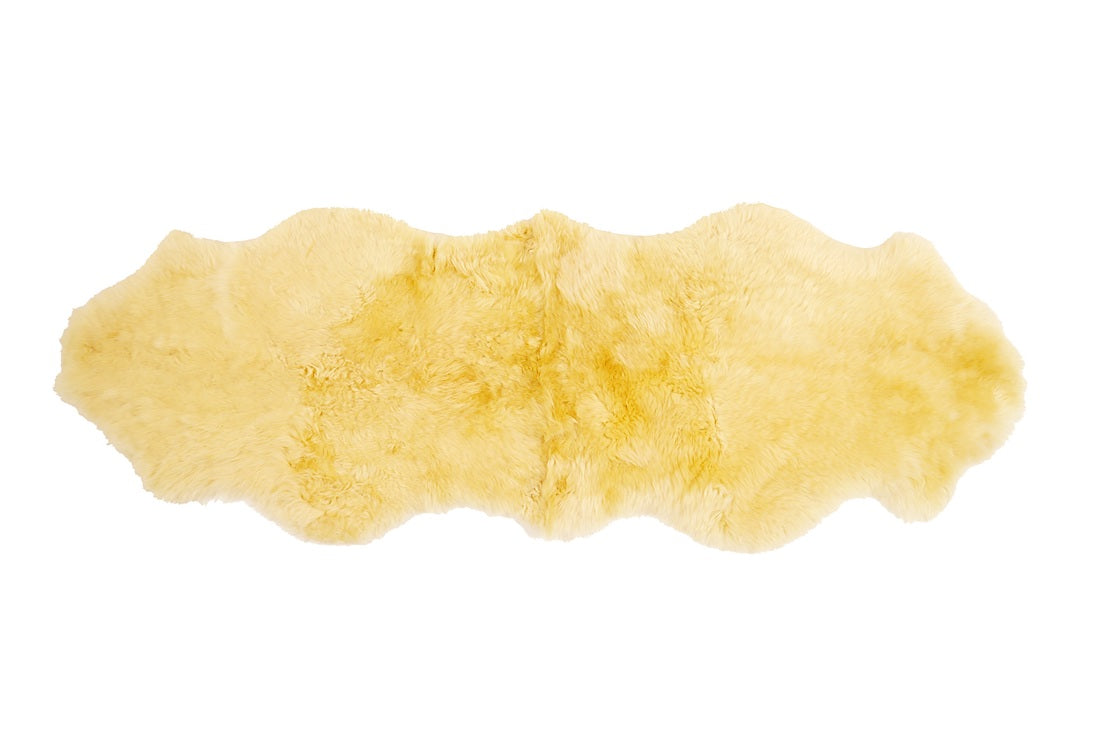 Kaiser Dekolammfell aus 2 Fellen 180x60cm champagner