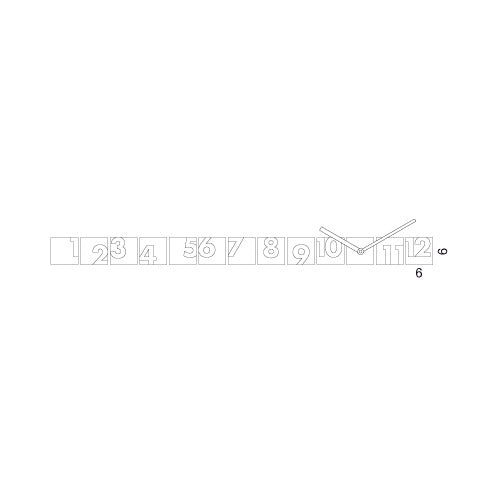 Progetti Wanduhr Rnd_time black