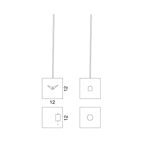 Progetti Wanduhr TuTu white