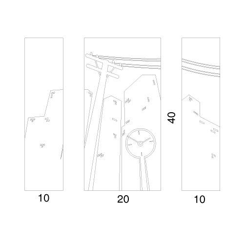 Progetti Wanduhr CucuCity black