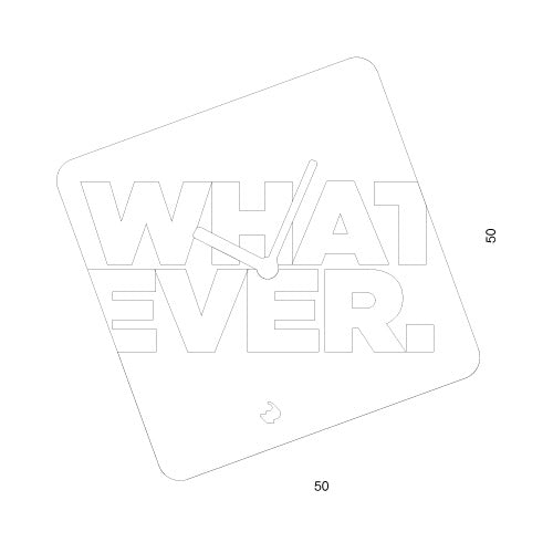 Progetti Wanduhr Whatever white