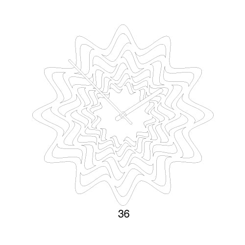 Progetti Wanduhr Flux red