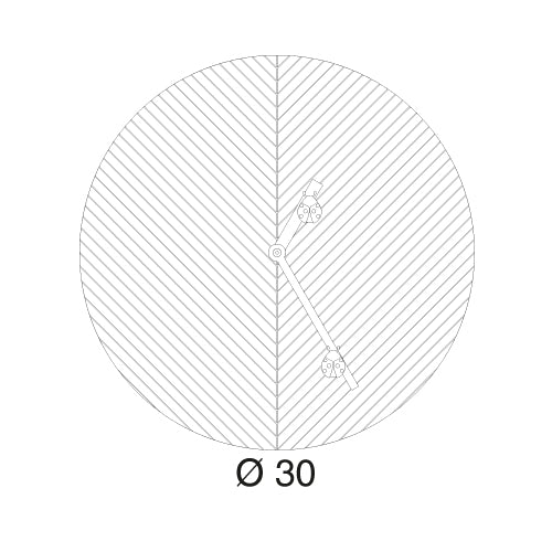 Progetti Wanduhr Time2Bugs light orange