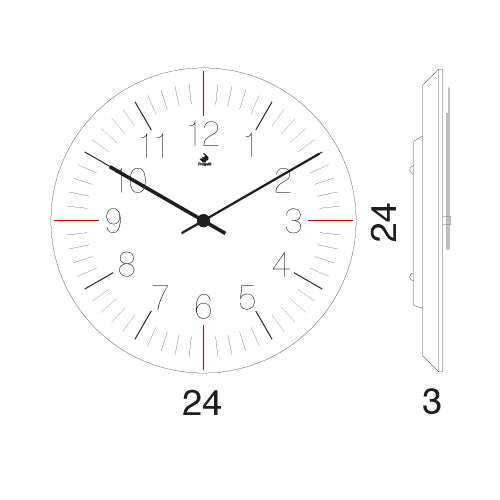 Progetti Wanduhr Orolo_gino piccolo white