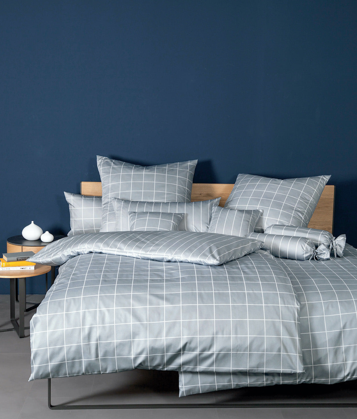 Janine Mako-Satin Bettwäsche 39025 Modern Classic 135x200 platin