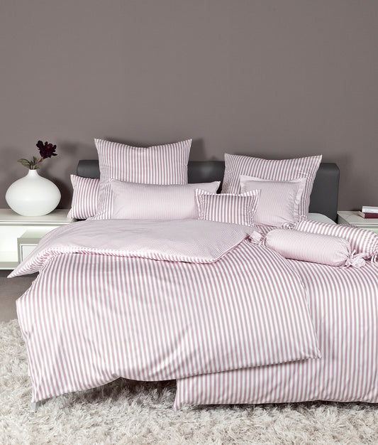 Janine Mako-Satin Bettwäsche 3912 Modern Classic 155x200 kreiderosé
