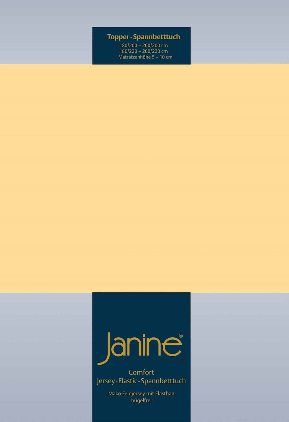 Janine Elastic-Jersey Topper 200x200 vanille