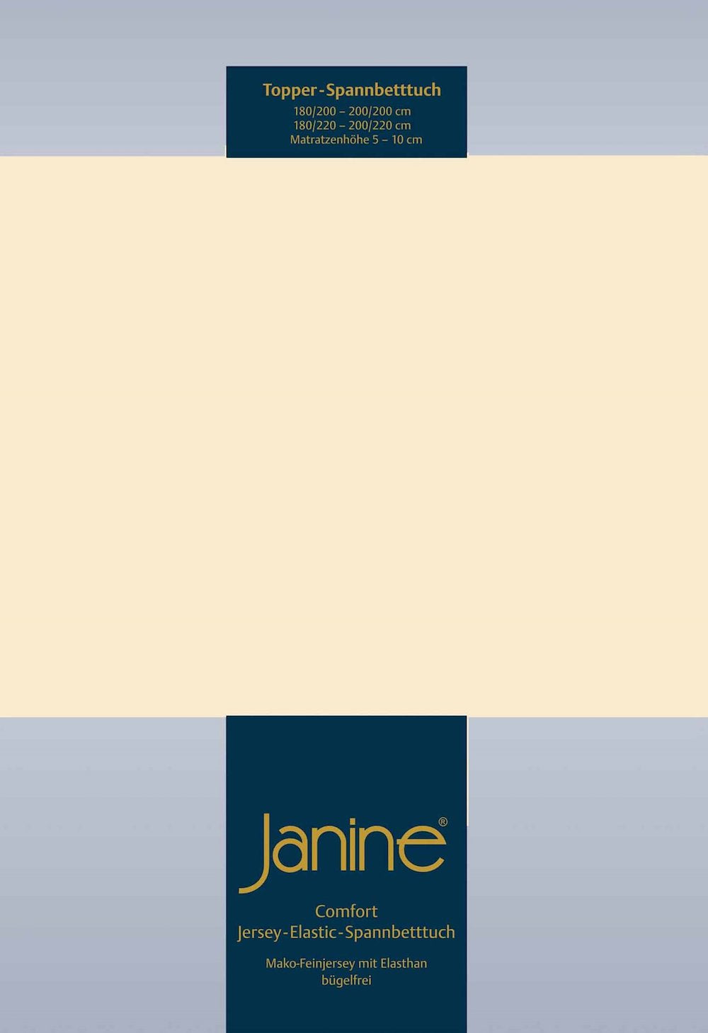 Janine Elastic-Jersey Topper 200x200 leinen