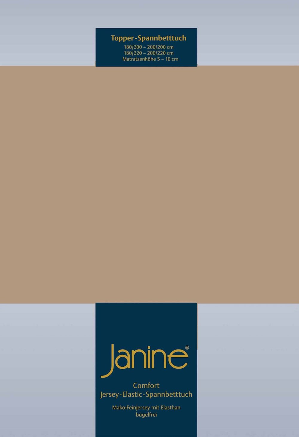 Janine Elastic-Jersey Topper 200x200 nougat