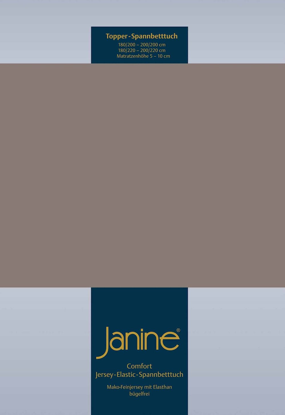Janine Elastic-Jersey Topper 200x200 taupe