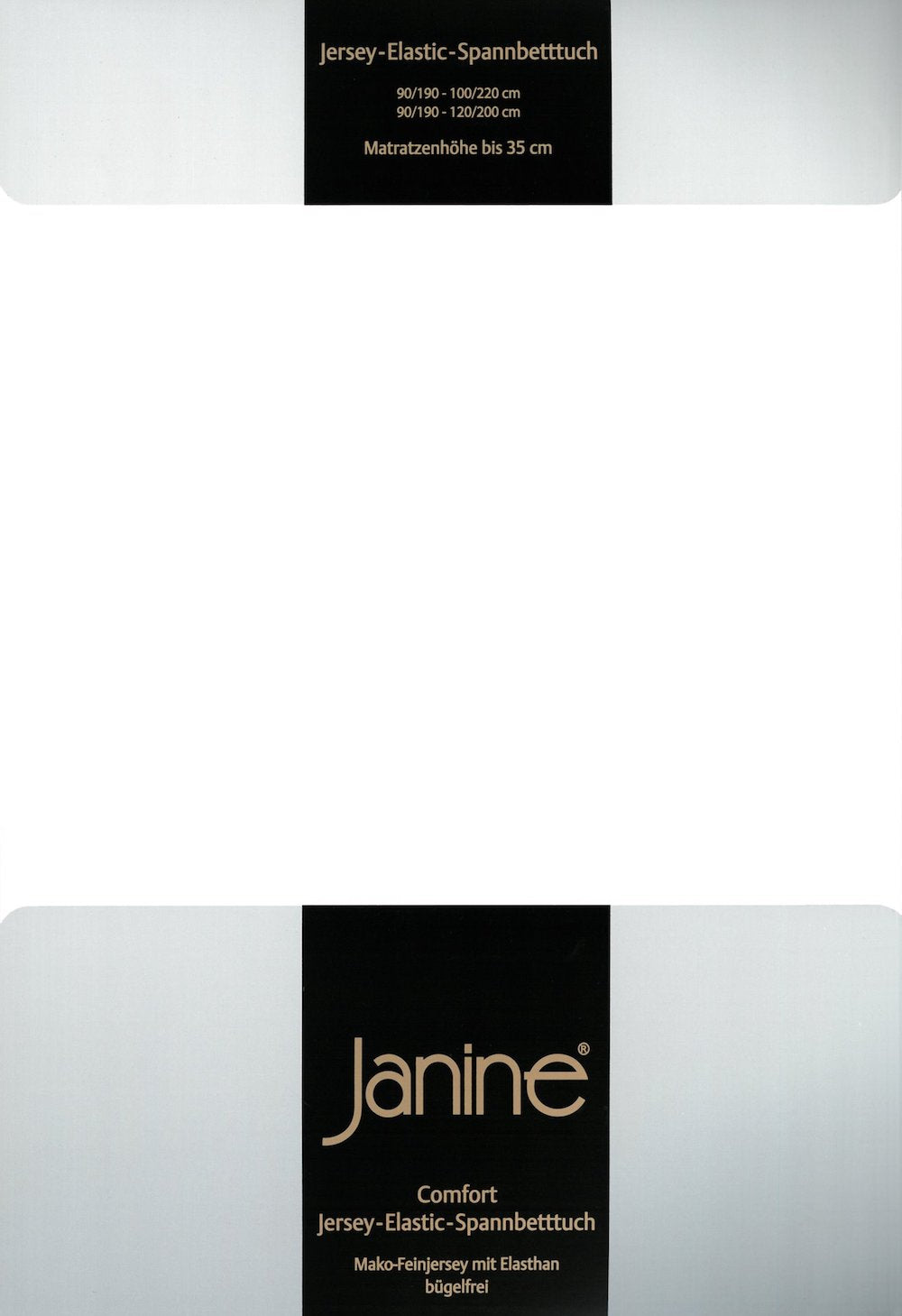 Janine Elastic-Jersey Spannbettlaken 150x200 weiß