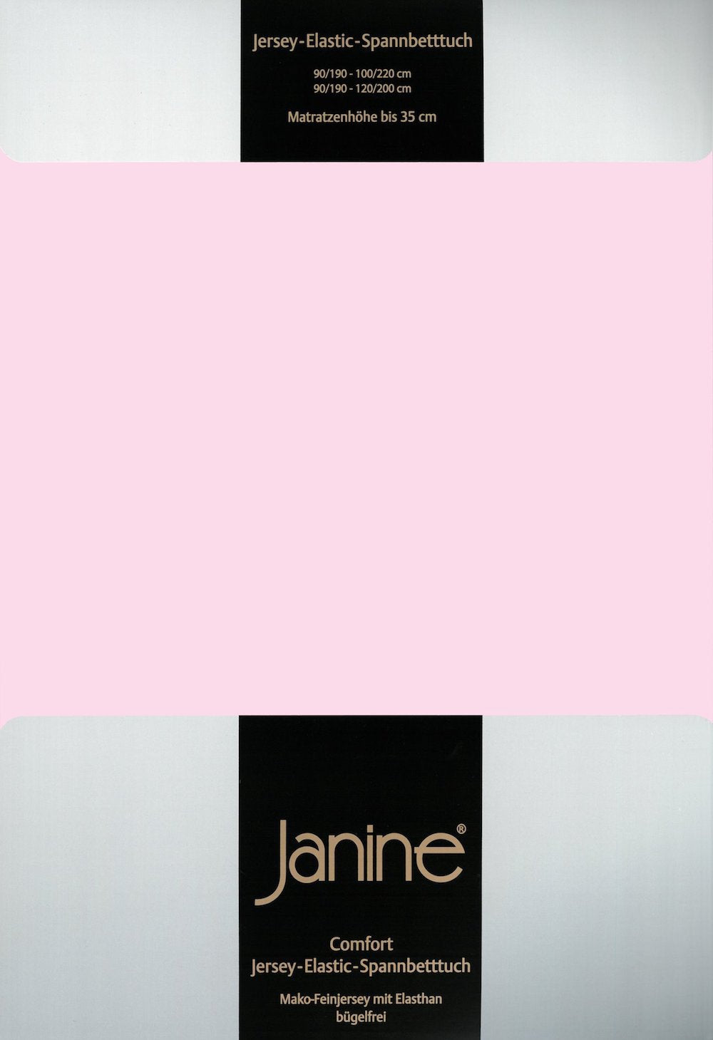 Janine Elastic-Jersey Spannbettlaken 100x200 zartrosa