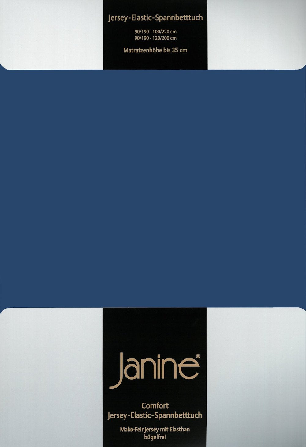 Janine Elastic-Jersey Spannbettlaken 200x200 marine