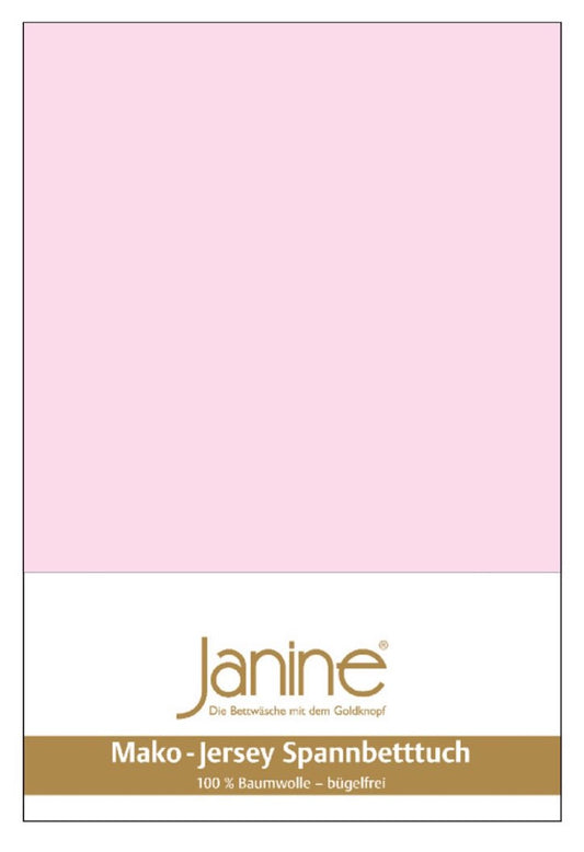 Janine Feinjersey Kinder Spannbettlaken 70x140 zartrosa