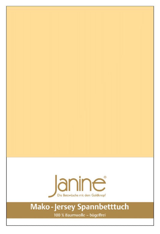 Janine Feinjersey Kinder Spannbettlaken 70x140 vanille