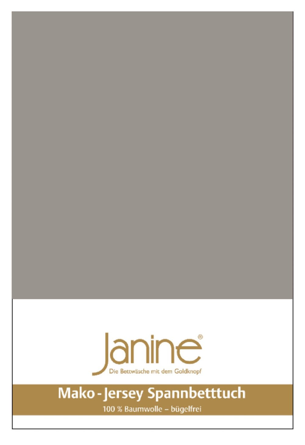 Janine Mako-Feinjersey Spannbettlaken 100x200 vulkan