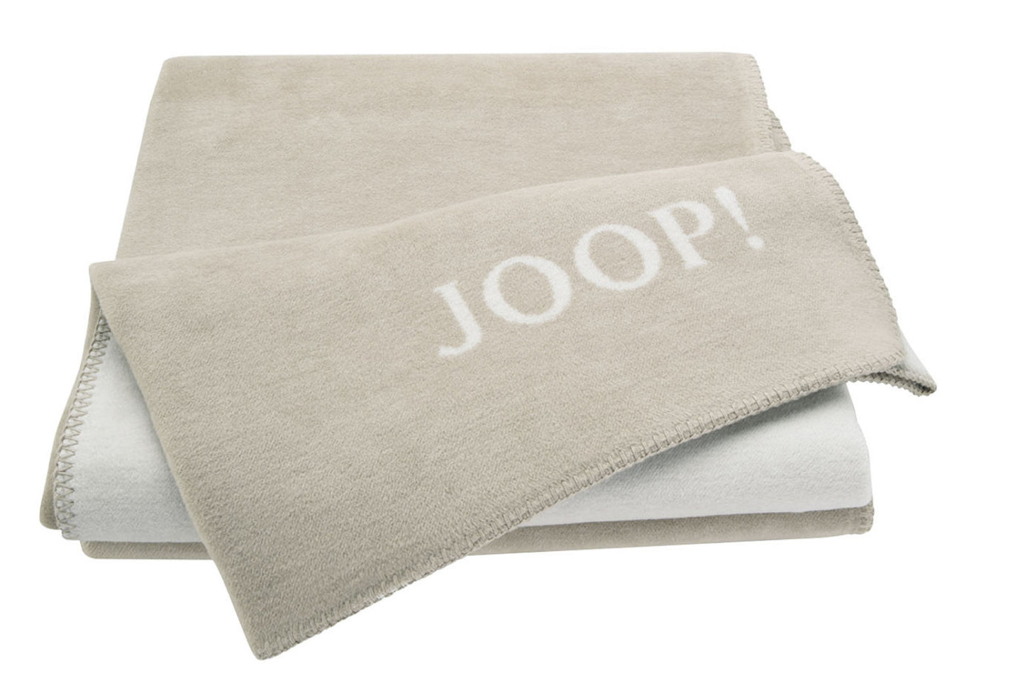 JOOP Wohndecke Uni-Doubleface sand-pergament