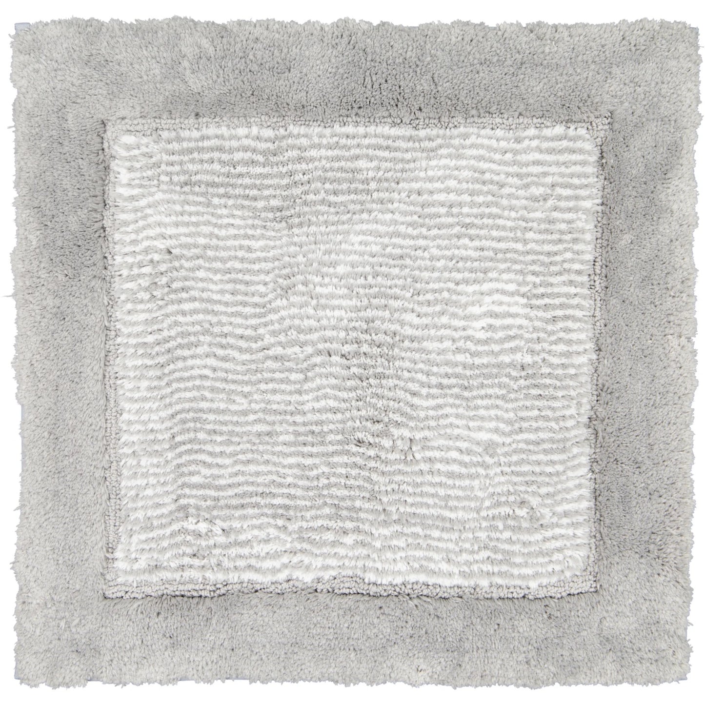 Cawö Badteppich Luxury Home Two-Tone 590 platin 60x60