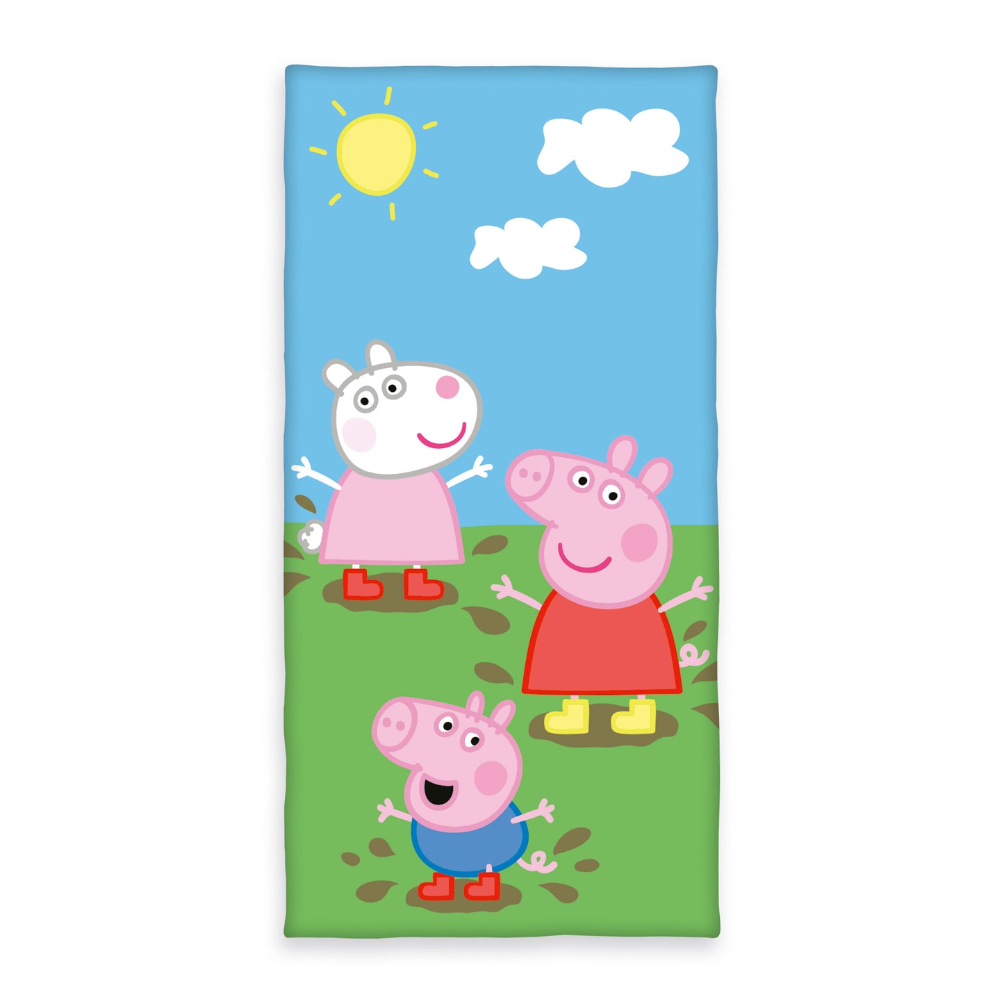 Herding Peppa Pig Velourstuch bunt