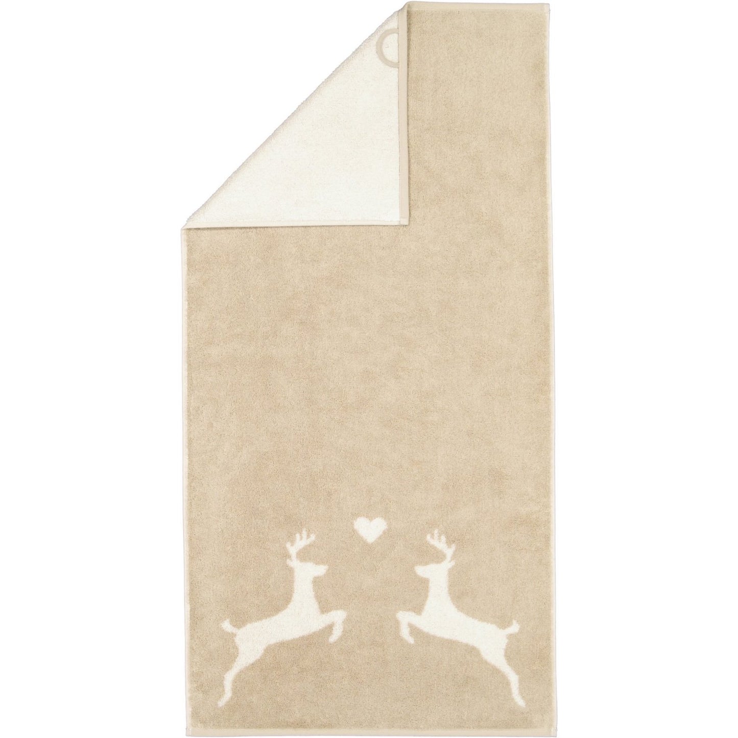 Cawö Duschtuch Alpenchic Edition Hirsche 6228 natur