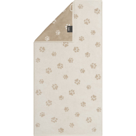 Cawö Duschtuch We love Dogs Paws 6247 natur-beige