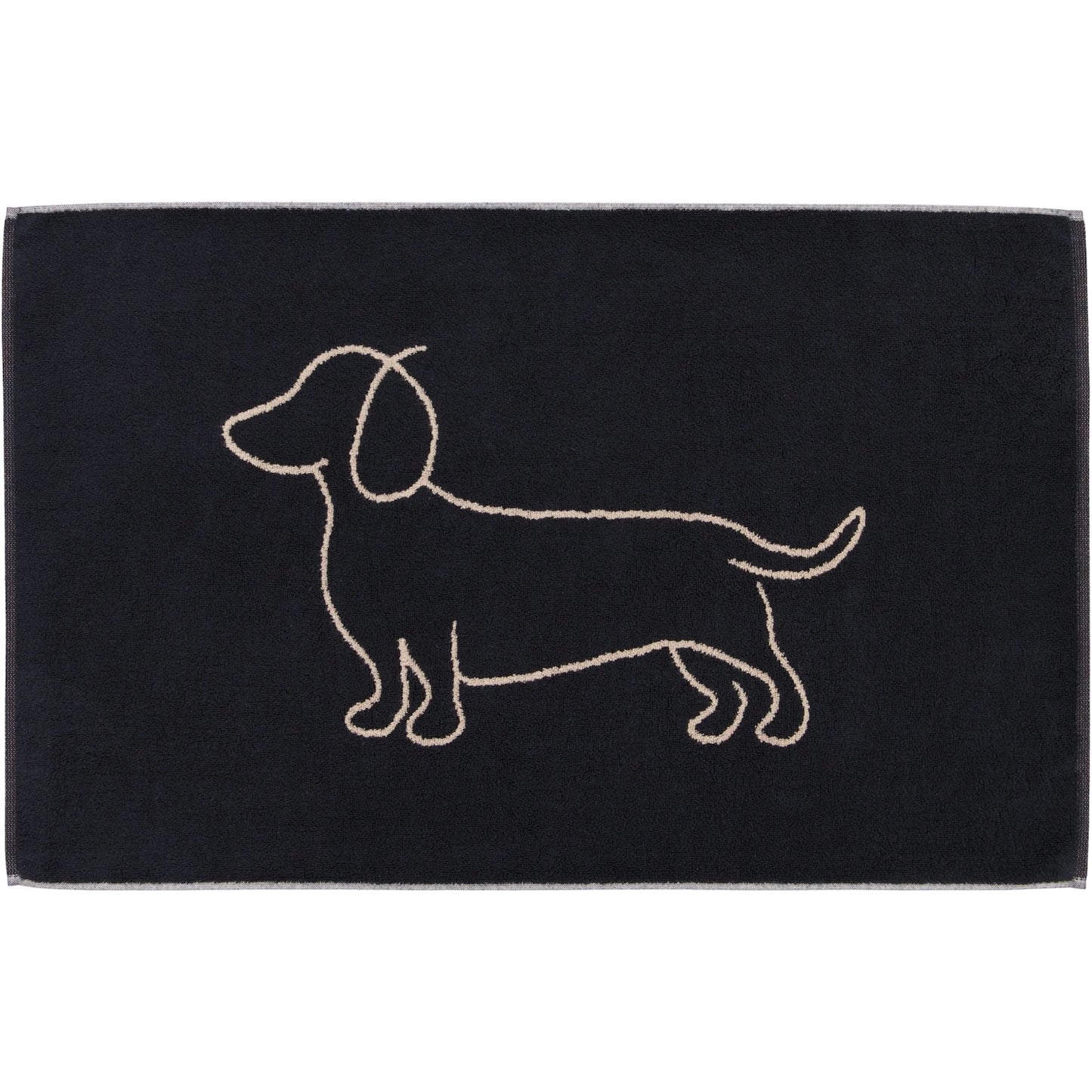 Cawö Badematte We love Dogs Companion 6248 schwarz-beige