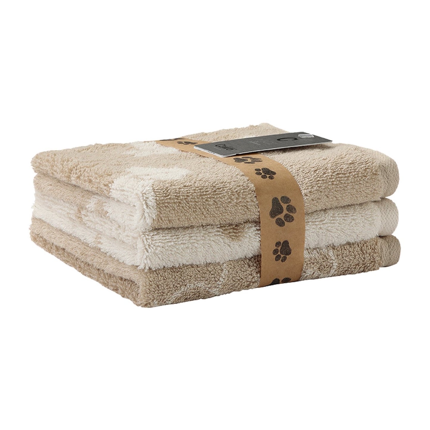Cawö Seiftücher We love Dogs Mix 6249 natur-beige