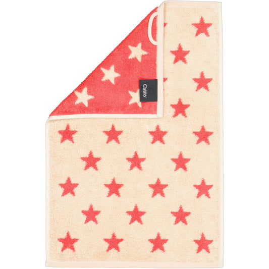 Cawö Gästetuch New Stars 6261 beige-pink