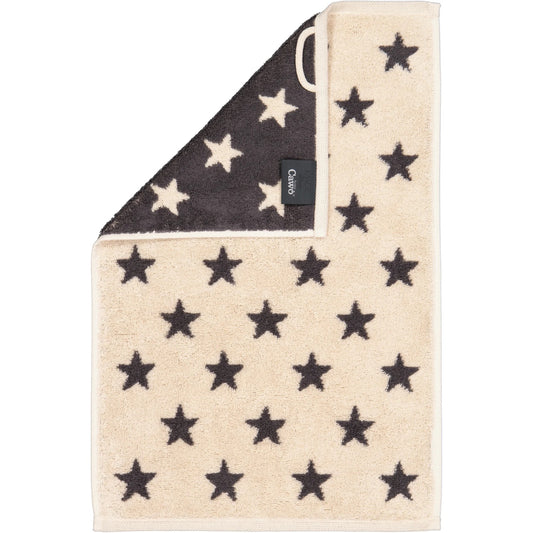 Cawö Gästetuch New Stars 6261 beige-basalt