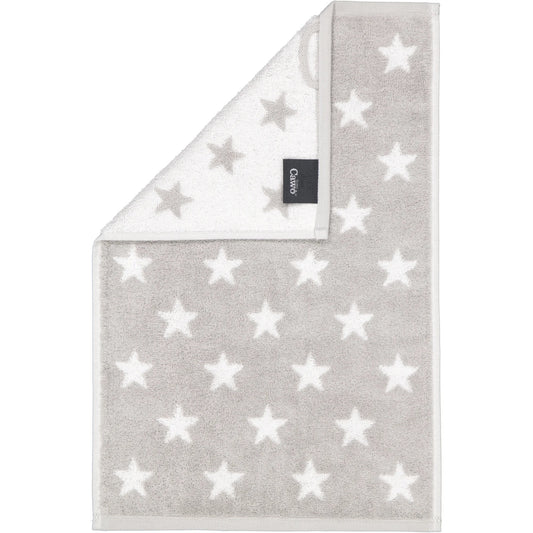 Cawö Gästetuch New Stars 6261 platin-weiß