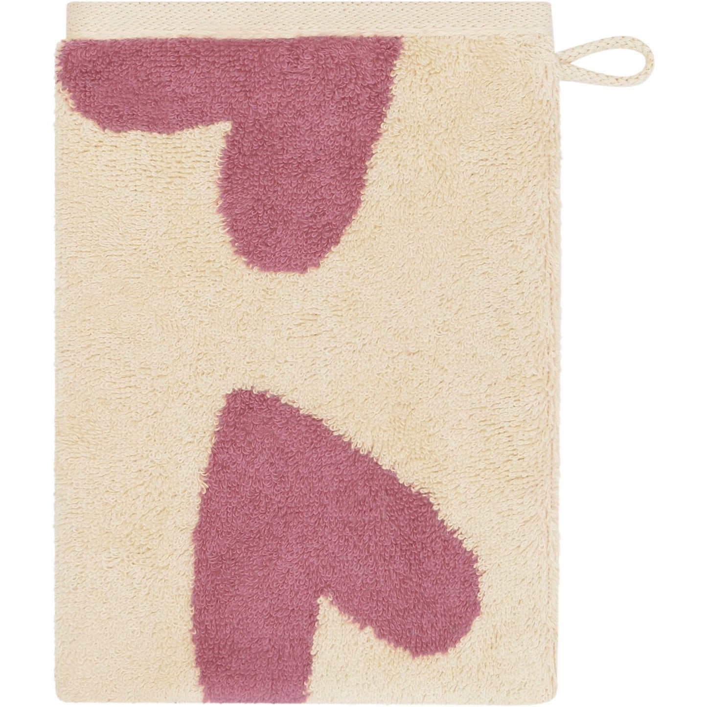 Cawö Waschhandschuh Heart Beats 6275 beere
