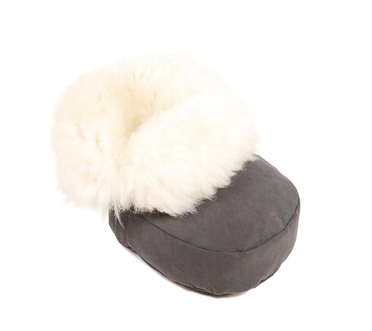 Kaiser Lammfell Fußwärmer anthrazit/natural white