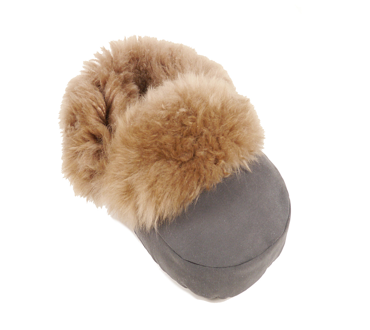 Kaiser Lammfell Fußwärmer anthrazit/cappuccino