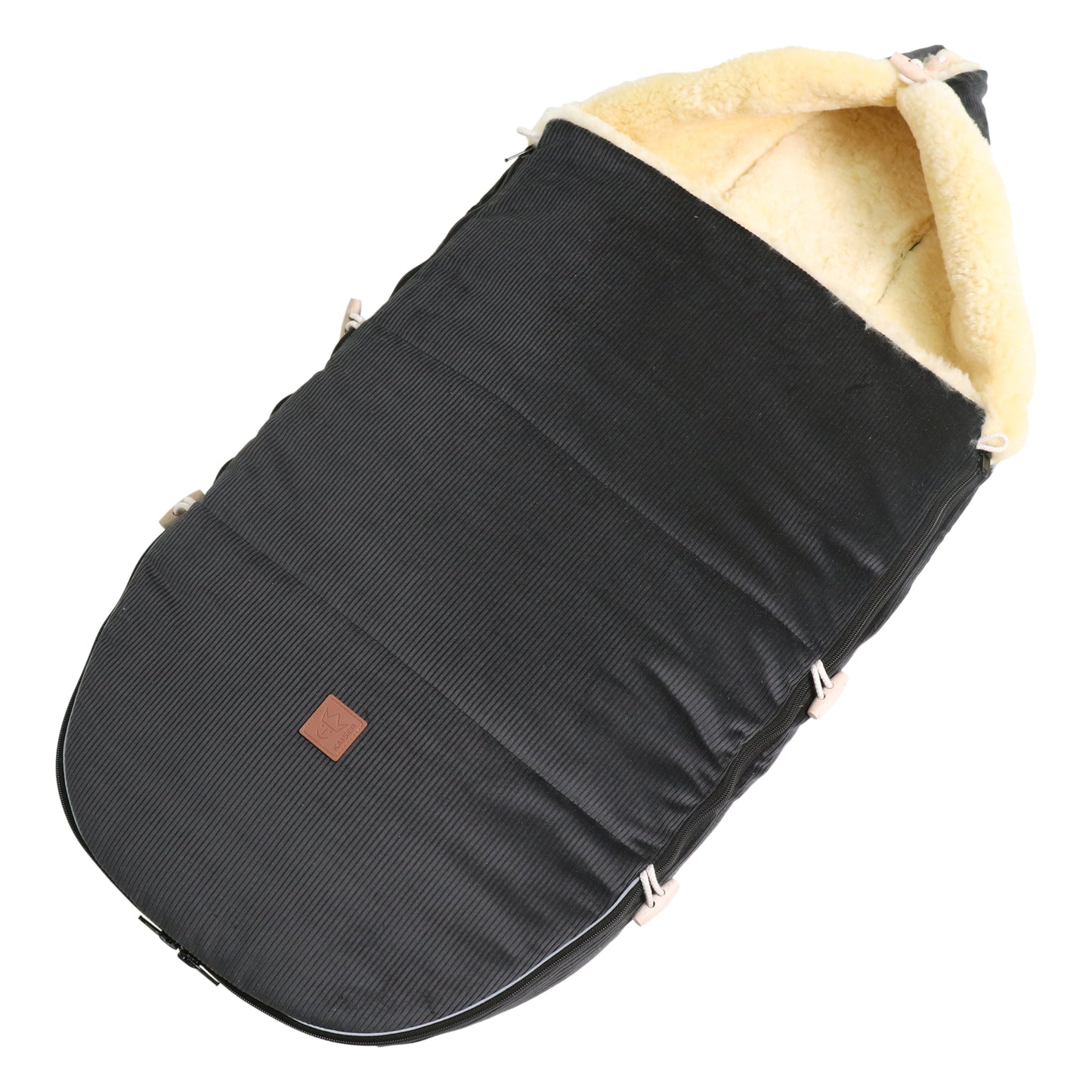 Kaiser Fußsack Filius Cord Medizin dark grey