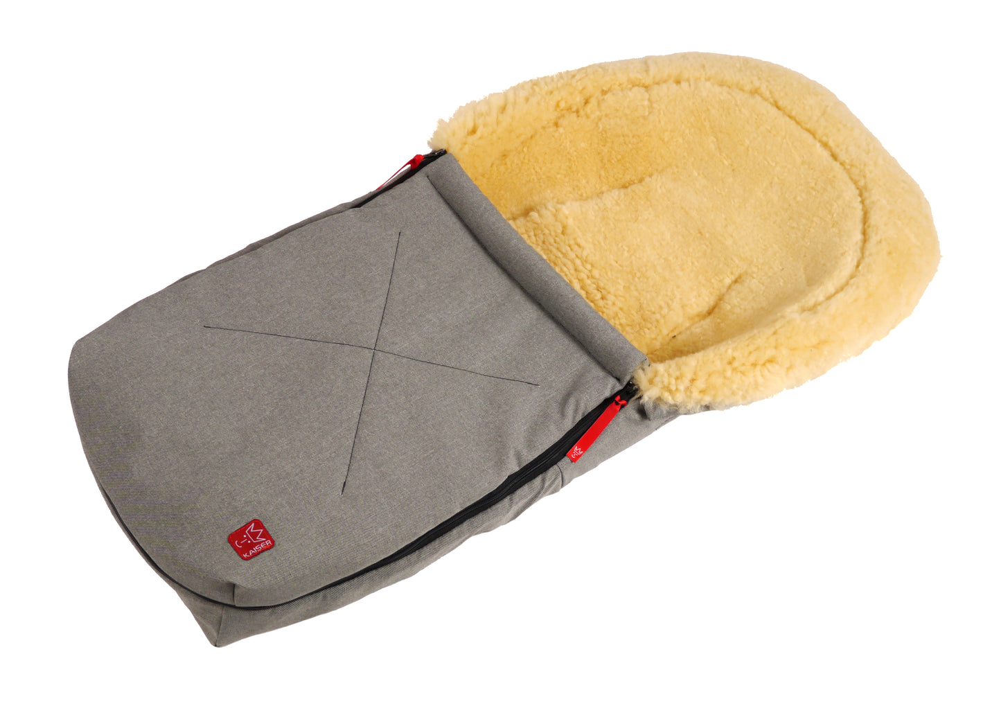Kaiser Fußsack Emma grey melange