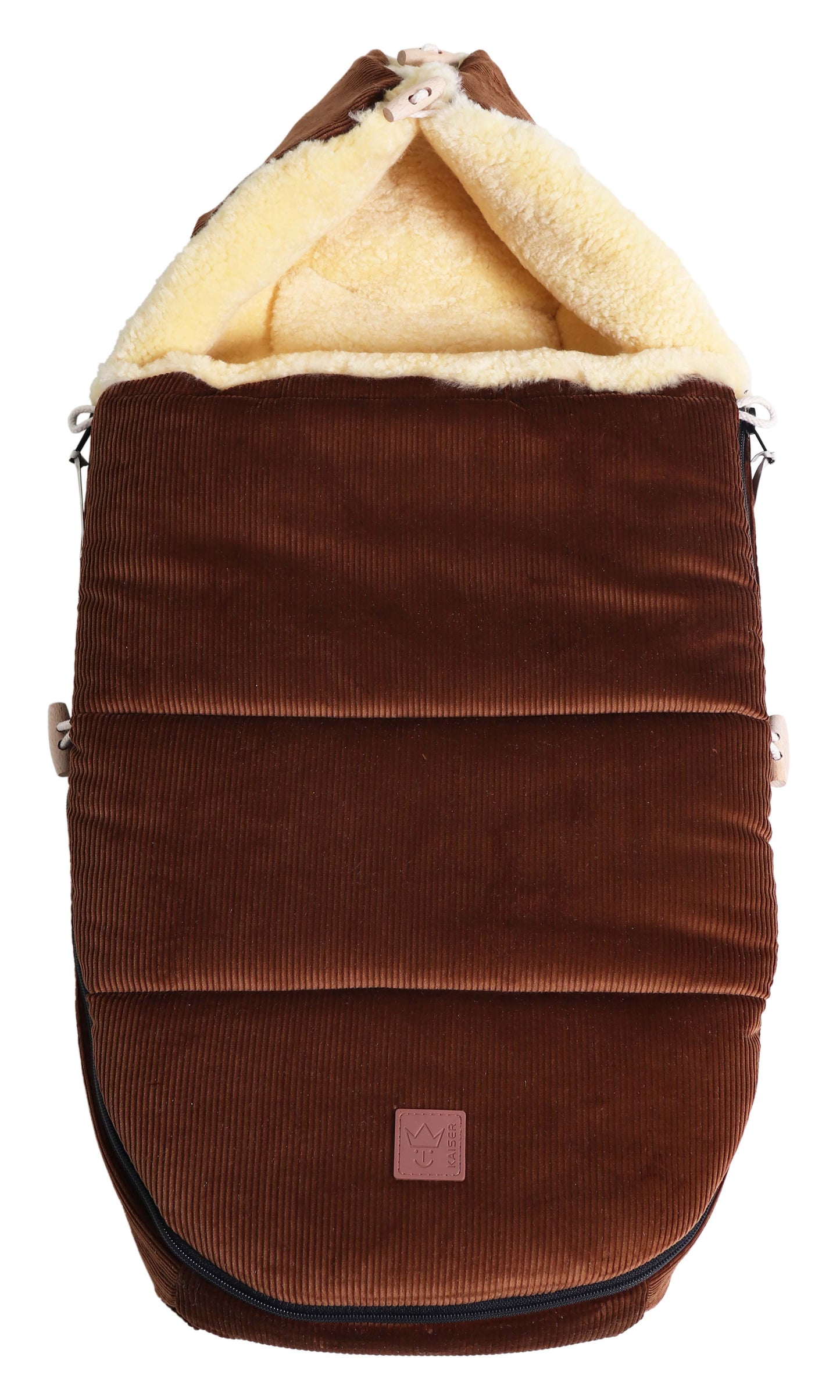 Kaiser Fußsack Filia Cord Medizin braun