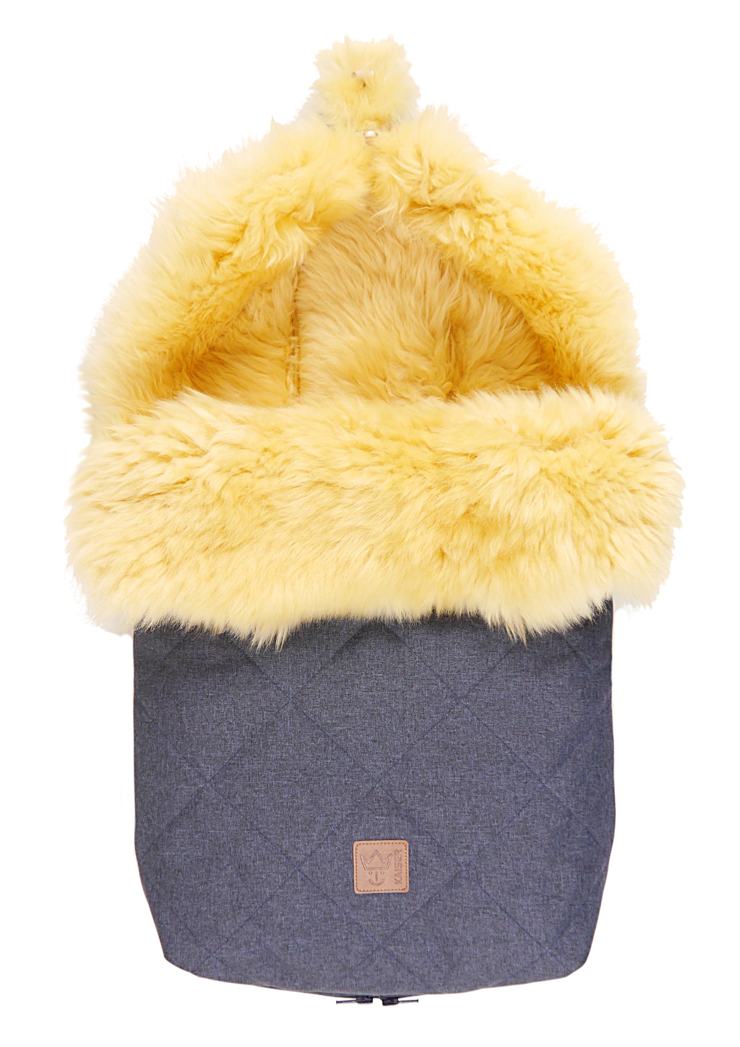 Kaiser Lammfell Fußsack Nelly navy melange