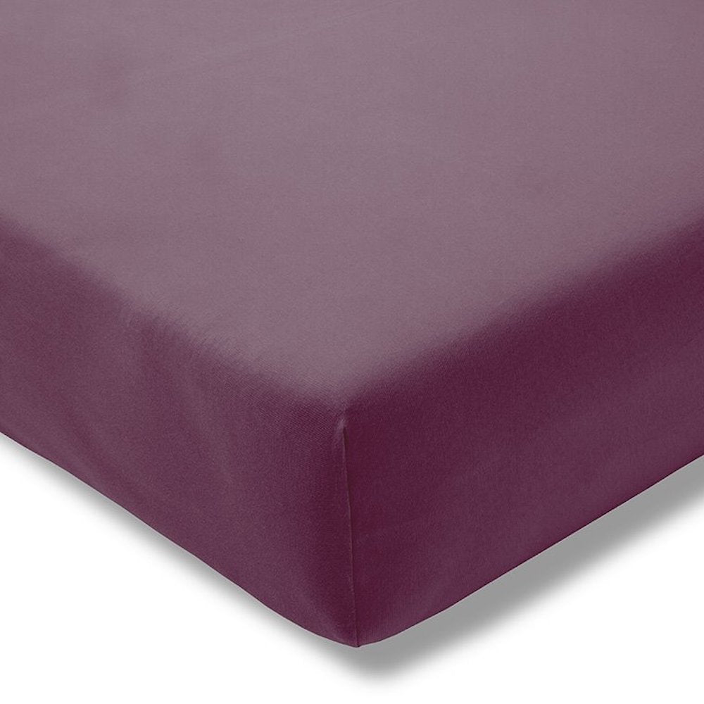 Estella Zwirn-Jersey Topper 150/200 aubergine