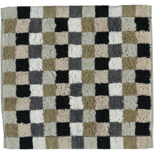 Cawö Seiftuch Lifestyle Karo 7047 kiesel