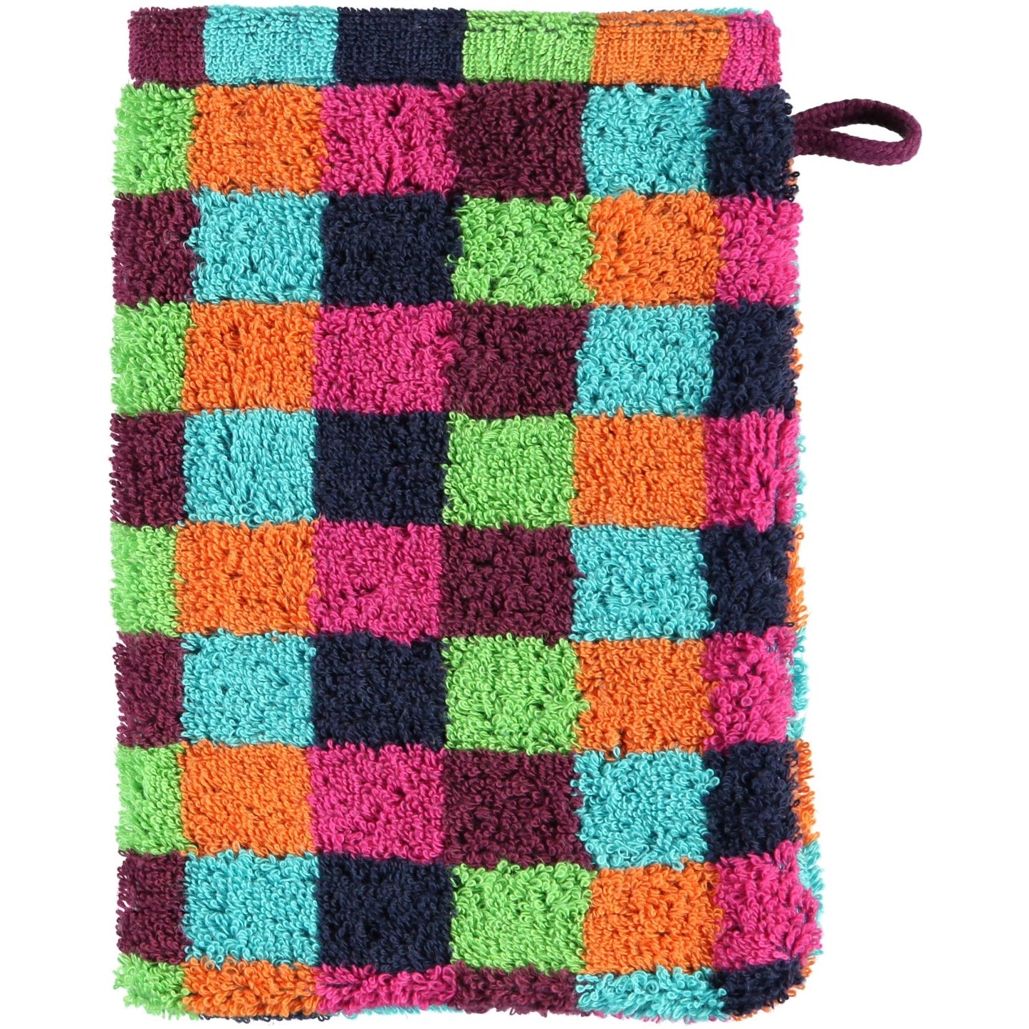 Cawö Waschhandschuh Lifestyle Karo 7047 multicolor