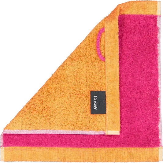 Cawö Seiftuch Splash Doubleface 7071 pink-mandarine