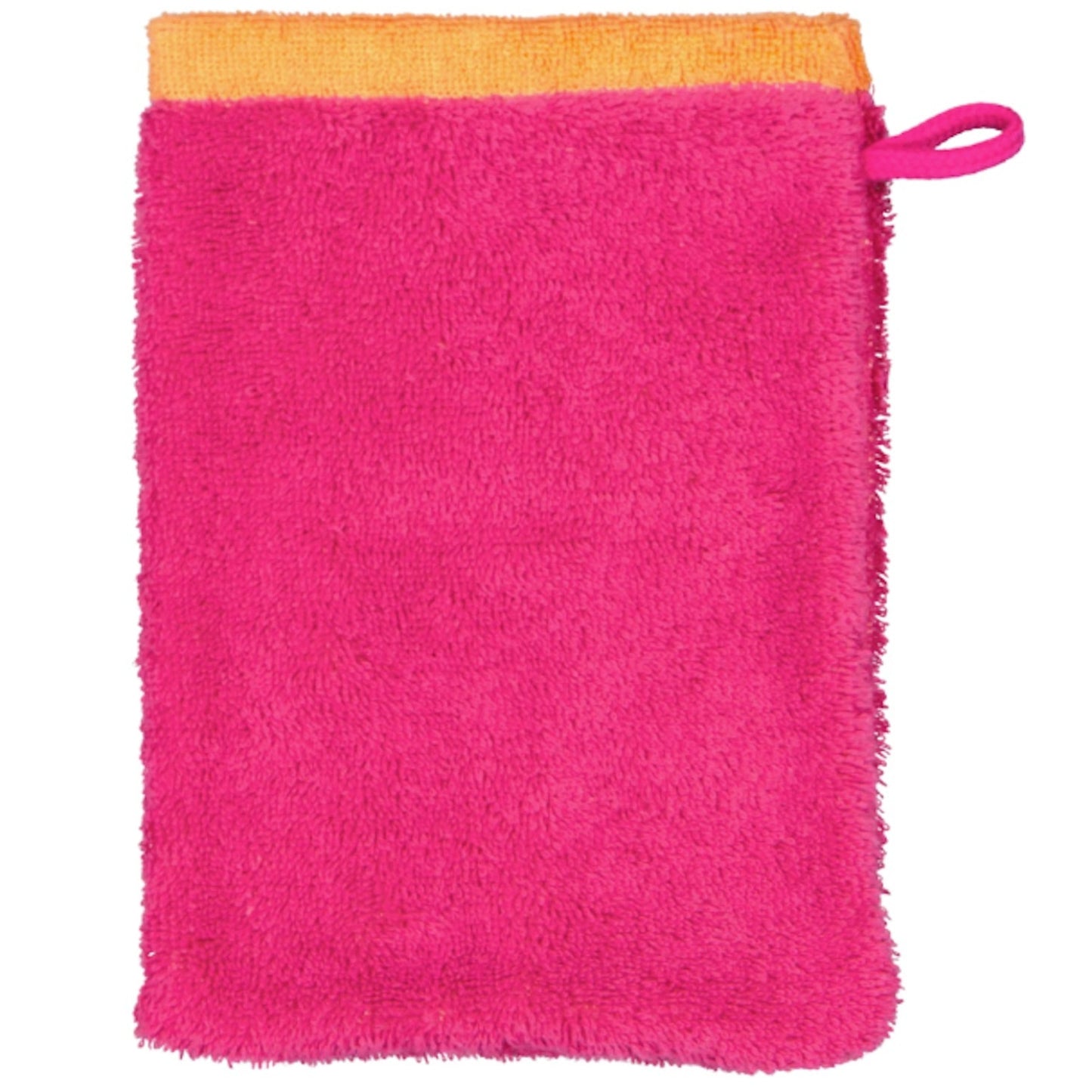 Cawö Waschhandschuh Splash Doubleface 7071 pink-mandarine