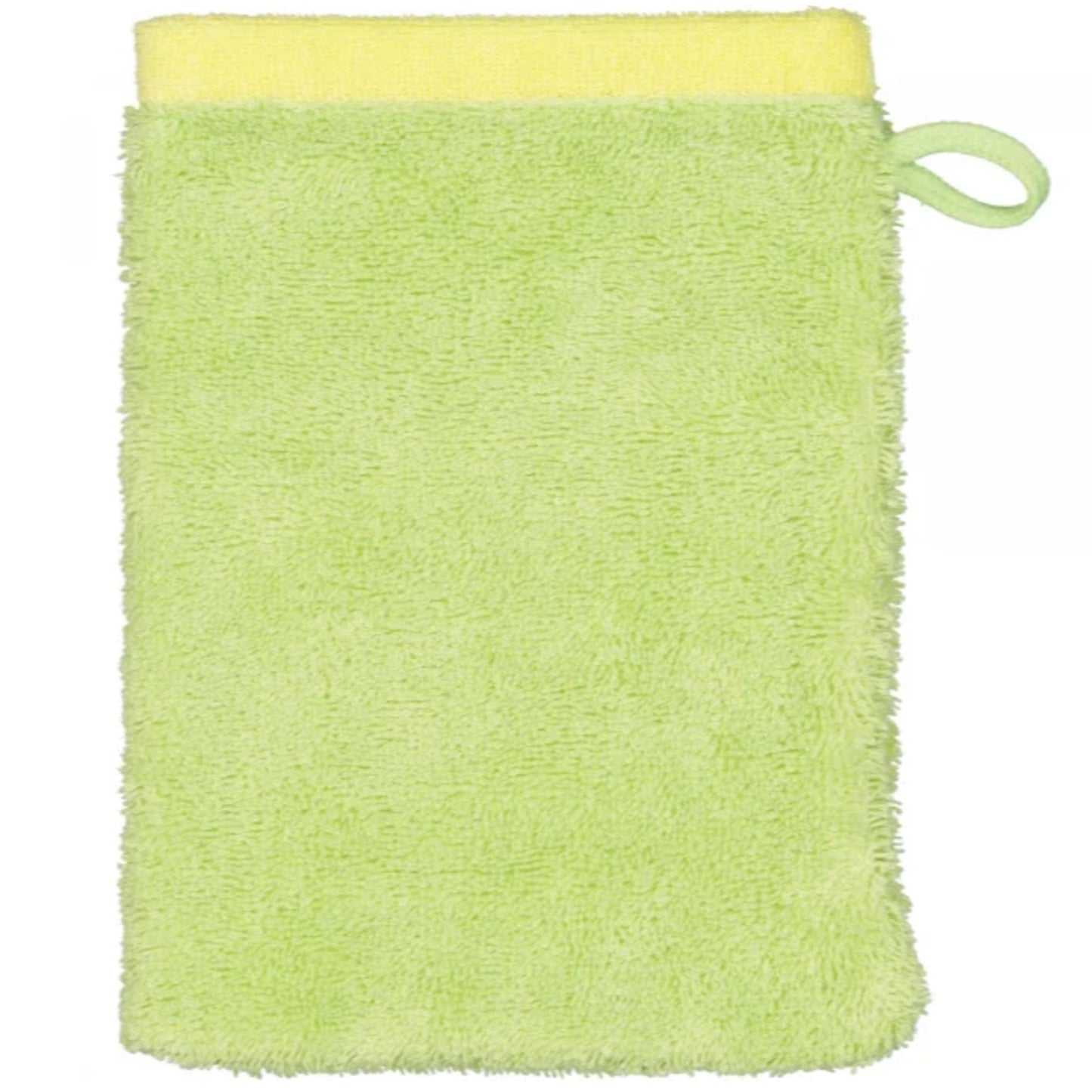 Cawö Waschhandschuh Splash Doubleface 7071 pistazie-lemon